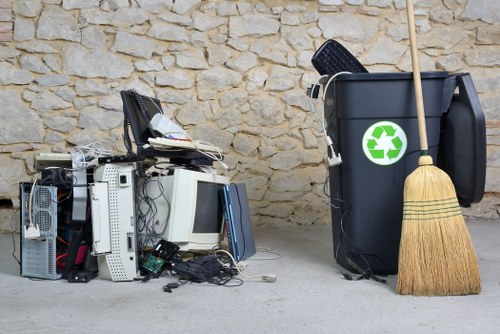 Professional flat clearance team at work in Norwood