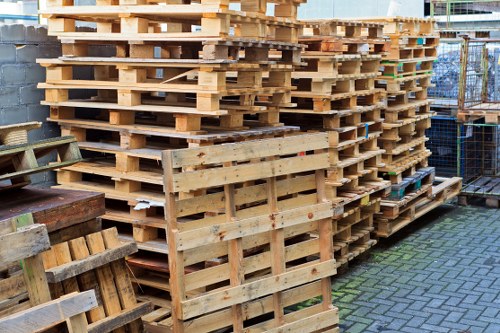 Team implementing corrective action on rubbish removal route